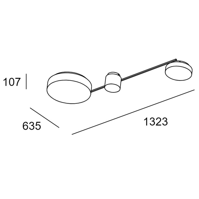 LEDS C4 Spark Triplex plafoniera LED