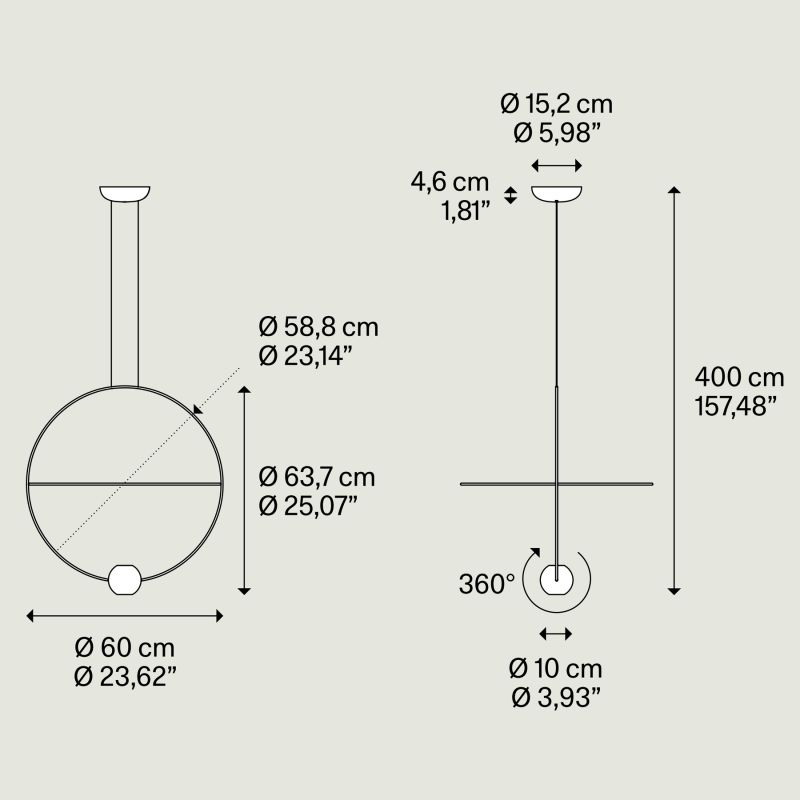 LODES Elara Sospensione Medium 60 cm