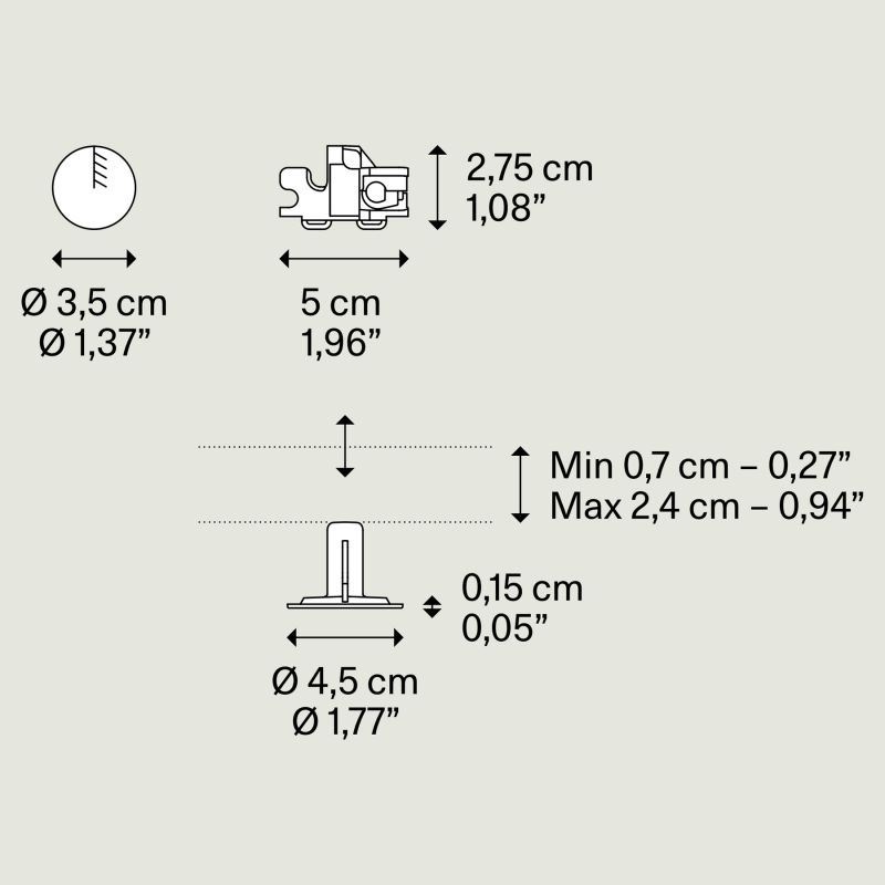 LODES Rosoni per sospensioni singole