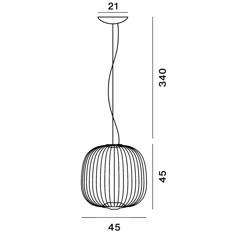 Foscarini Spokes 2 Midi Sospensione 45 cm