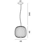 Foscarini Spokes 2 Midi Sospensione 45 cm