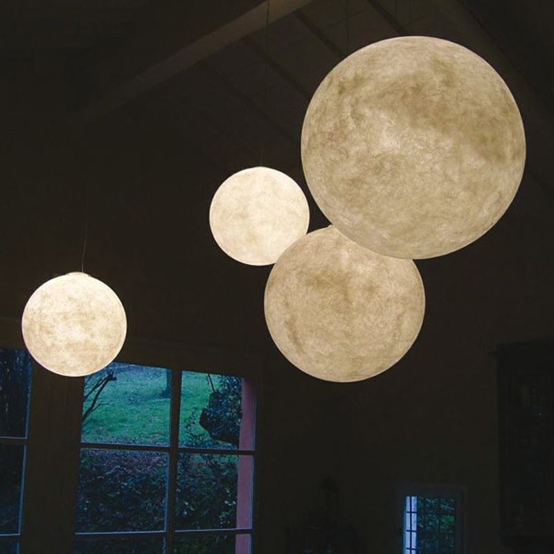 Luna 4 lampada Sospensionevetroresina 120 cm