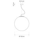 Luna 4 lampada Sospensionevetroresina 120 cm Luna 4 lampada Sospensionevetroresina 120 cm