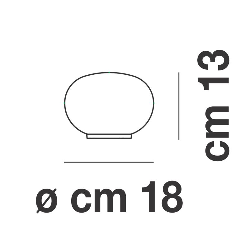 Vistosi Lucciola Tavolo 18 cm