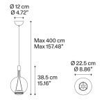 LODES Sky Fall Round Medium Sospensione 22 cm