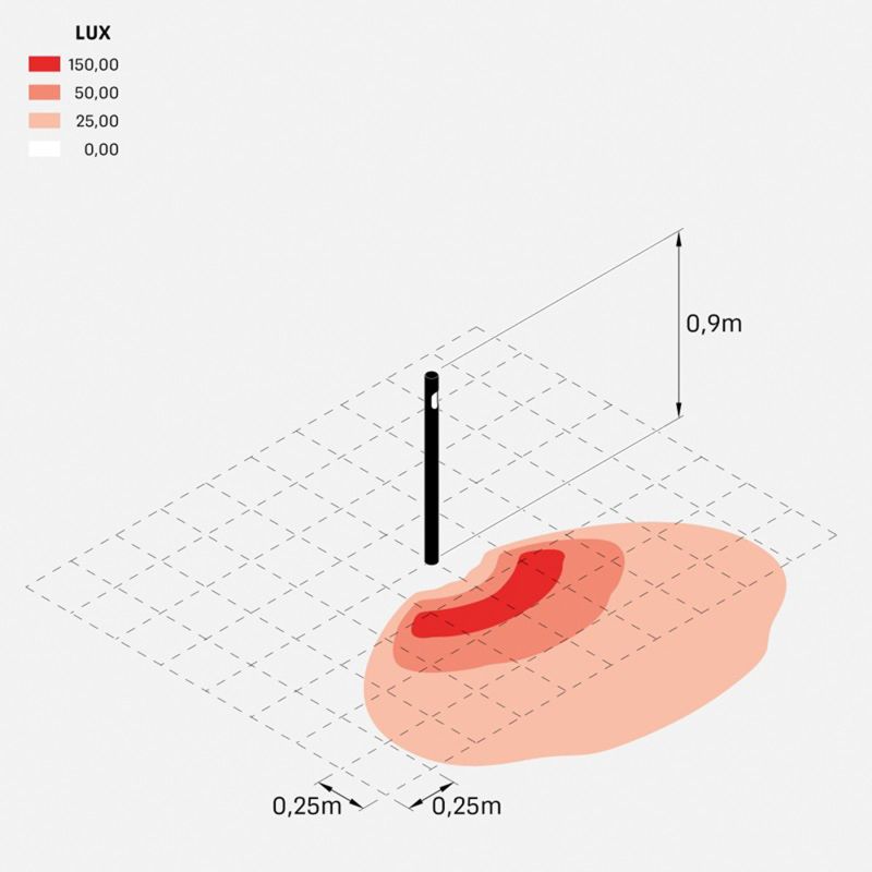 Lombardo Ago Bollard H900 Monoemissione 90 cm