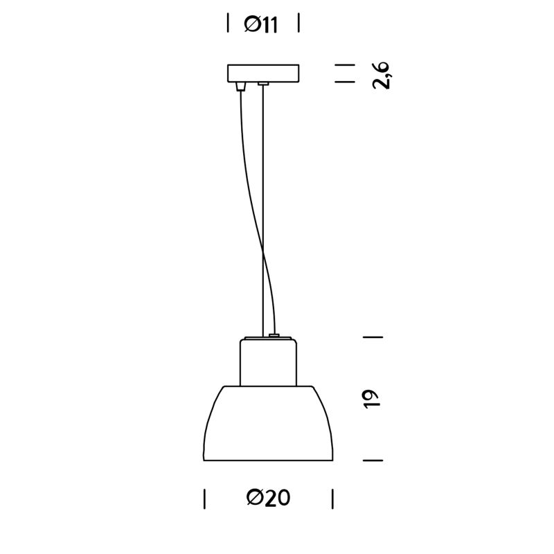 Nemo LOROSAE Sospensione piccola 20 cm