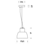 Nemo LOROSAE Sospensione piccola 20 cm