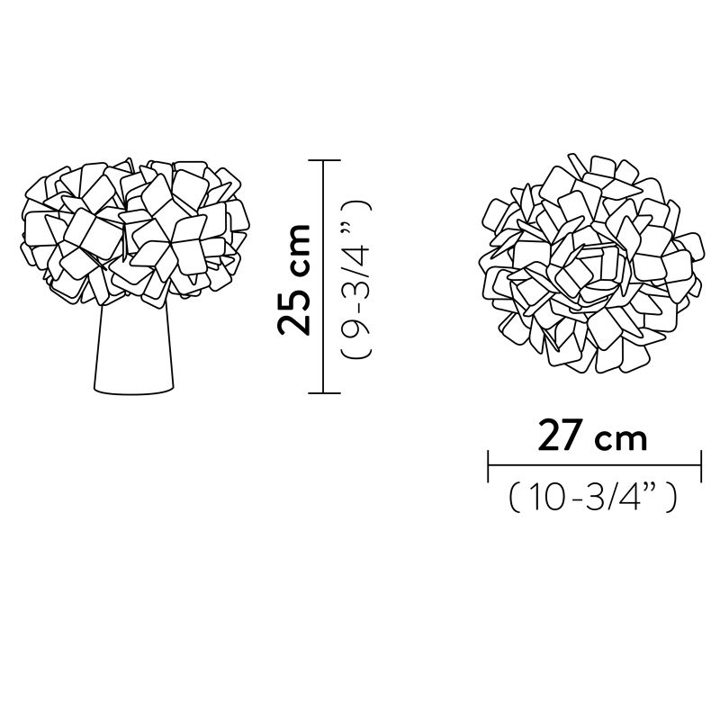 Slamp CLIZIA TABLE lampada da TAVOLO diversi colori