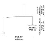 Luceplan Koinè Lampada Terra sospesa D 55 cm
