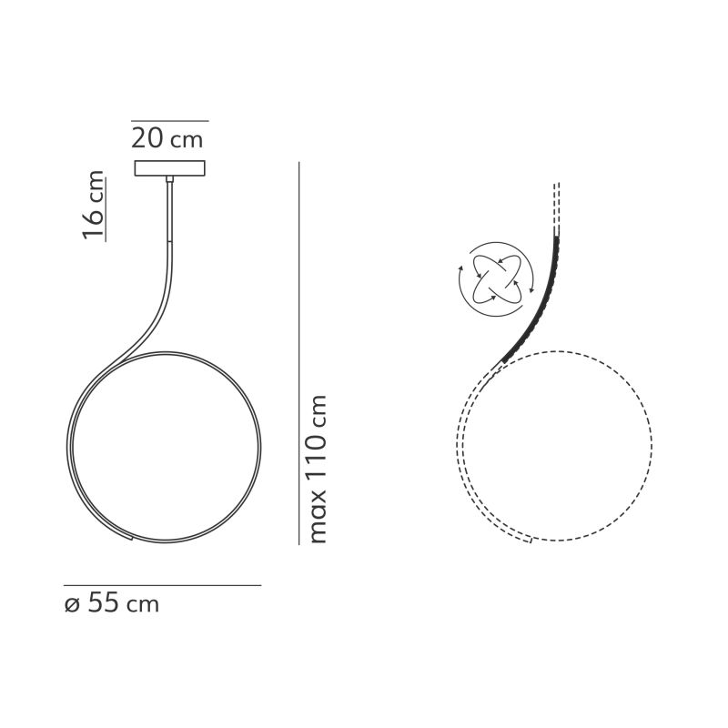 Kdln Poise Plafoniera