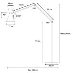 Biluce Versa Lampada Terra orientabile