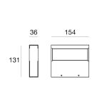 Linea Light Regolo 15 cm Applique Monoemissione LED