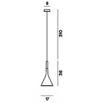 Foscarini Aplomb Sospensione 17 Cm GU10