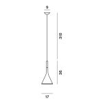 Foscarini Aplomb Sospensione 17 Cm GU10 Foscarini Aplomb Sospensione 17 Cm GU10