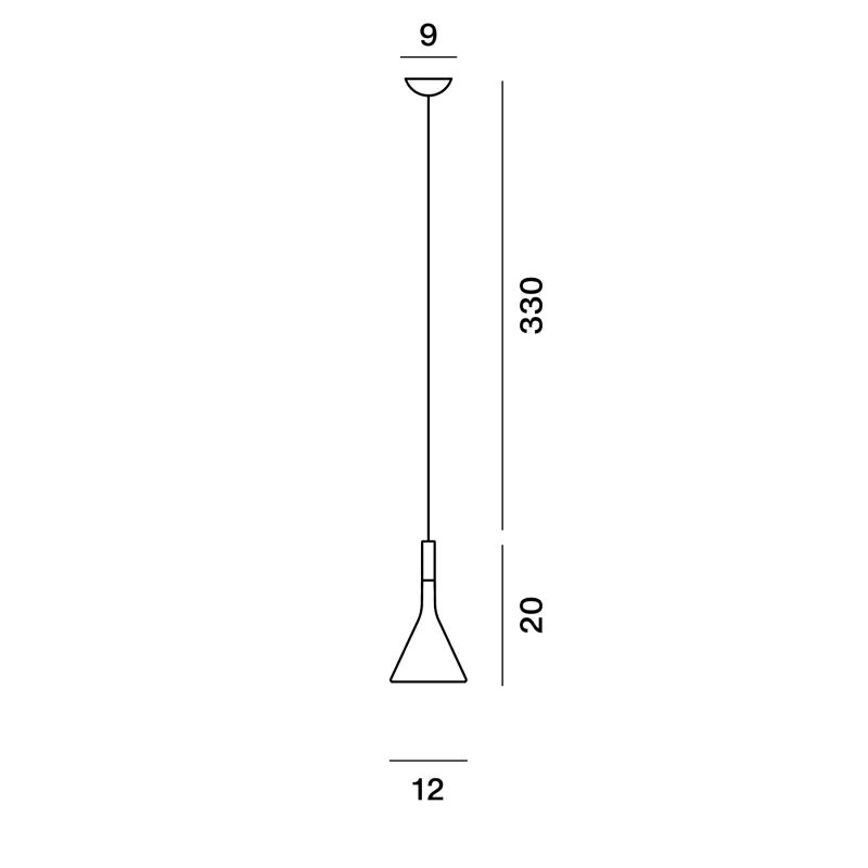 Foscarini Aplomb Mini Lampada Sospensione Cemento D. 11,5 cm