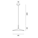 Foscarini Aplomb Large Sospensione 45 Cm