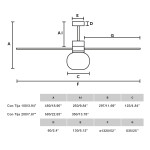 Ventilatore AMELIA L BALL LED