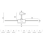 BARTH L LED Ventilatore  nero