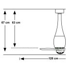 ETERFAN M LED Ventilatore bianco brillante/trasparente