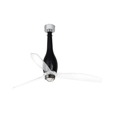 ETERFAN M LED Ventilatore nero brillante/trasparente