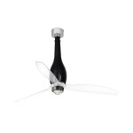 ETERFAN M LED Ventilatore nero brillante/trasparente