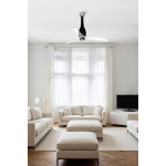 ETERFAN M LED Ventilatore nero brillante/trasparente