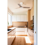 HEYWOOD S LED Ventilatore bianco/pino