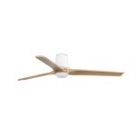 HEYWOOD TUB LED L Ventilatore bianco/pino