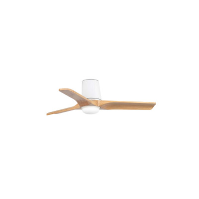 HEYWOOD TUB LED S Ventilatore bianco/pino