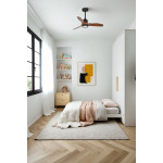 JUST FAN S LED Ventilatore nero/noce