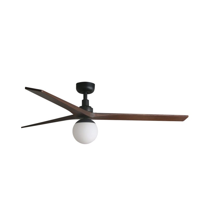 KLIM L Ventilatore  nero/noce E27