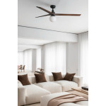 KLIM L Ventilatore  nero/noce E27 TUYA