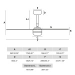 MINI PUNT S LED Ventilatore Misure