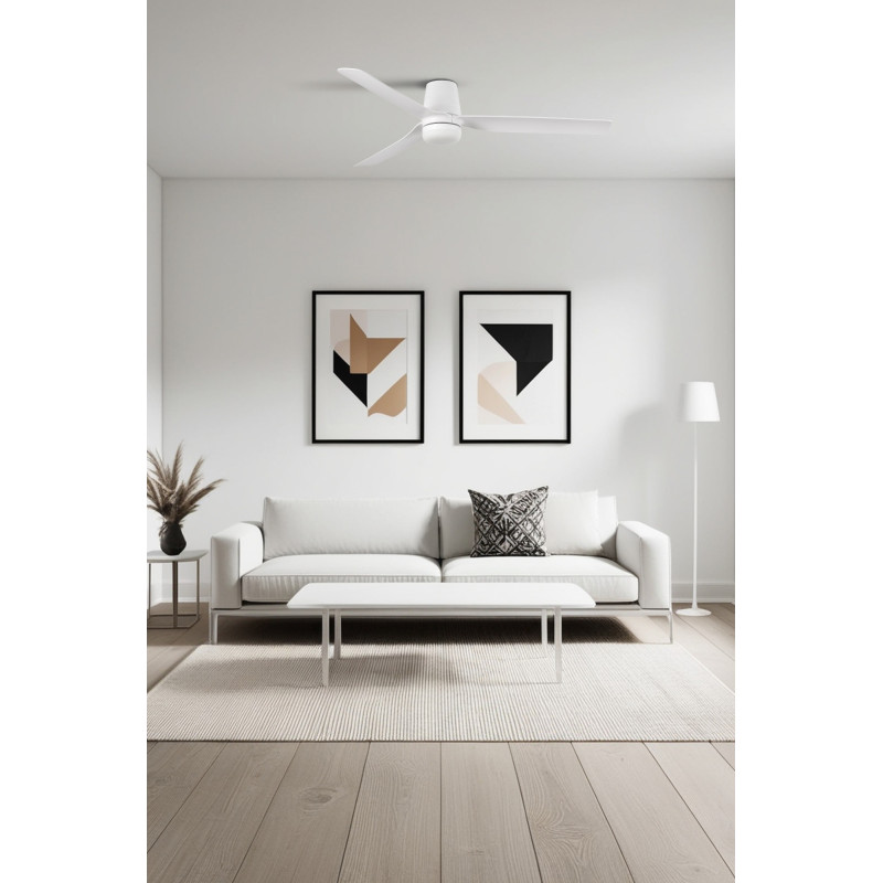 PUNT TUB M LED Ventilatore bianco