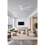 ROTTERDAM 25 XXL LED Ventilatore de soffitto bianco