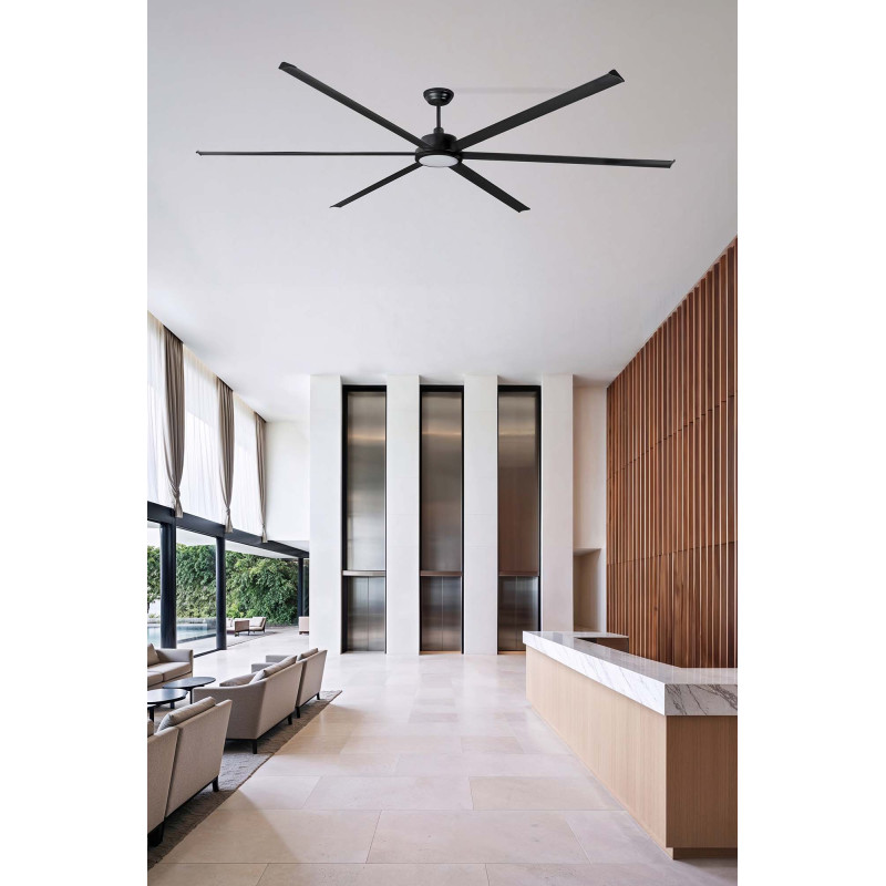 ROTTERDAM 30 XXL LED Ventilatore de soffitto nero