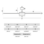 RUDDER L LED Ventilatore bianco/frassino