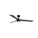 RUDDER L LED Ventilatore nero/noce