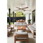 Ventilatore soffitto TYPHOON M LED IP44 per interni ed esterni