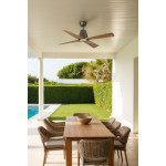 Ventilatore soffitto TYPHOON M LED IP44 per interni ed esterni