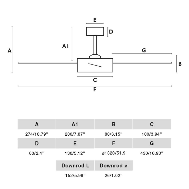 Ventilatore soffitto SAINT L LED