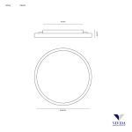 Vivida Atena Plafoniera rotonda 50 Cm