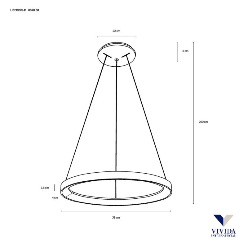 Vivida Lifering Rotonda Sospensione 58 Cm