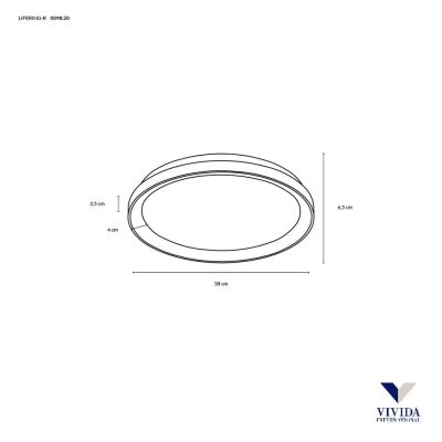 Vivida Lifering Rotonda Plafoniera 38 Cm
