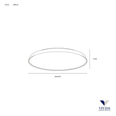 Vivida Pinco Plafoniera Applique 60 Cm