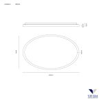 LIFERING OVALE PLAFONIERA 120 CM