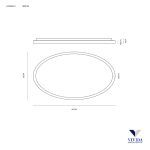 LIFERING OVALE PLAFONIERA 60 CM