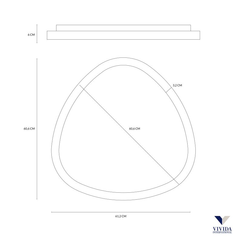 LIFERING MIRROR PARETE 61 CM
