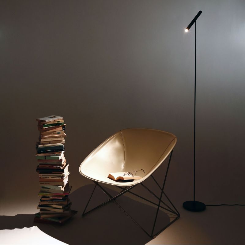Vivida Ciak Lampada Terra Orientabile da lettura